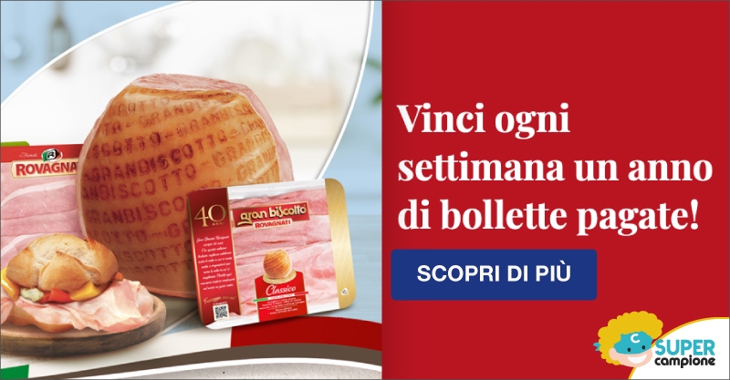 Vinci ogni settimana un anno di bollette pagate con Rovagnati