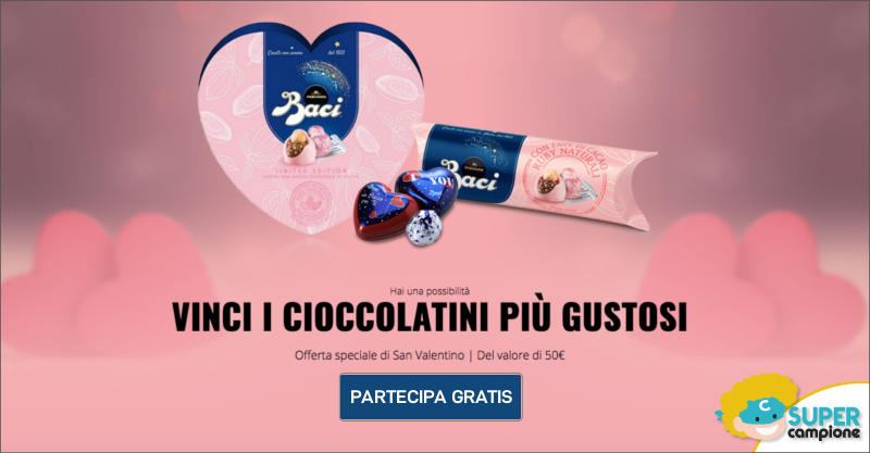Vinci gratis Baci Perugina per San Valentino
