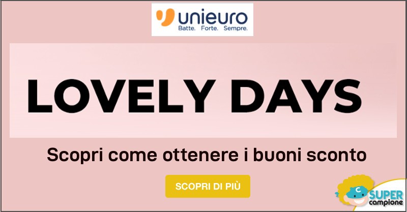 Ricevi uno sconto di 20€ da Unieuro Ricevi uno sconto di 20€ da Unieuro