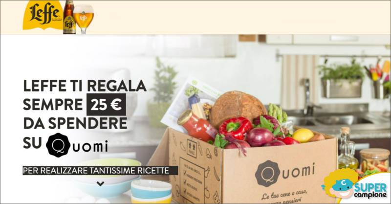 Leffe: ricevi come premio sicuro una box alimentare