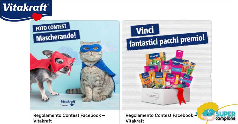 Vinci gratis prodotti per cane o gatto Vitakraft