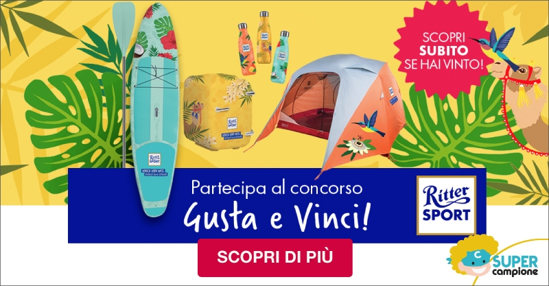 Vinci fantastici premi con Ritter Sport Vinci fantastici premi con Ritter Sport