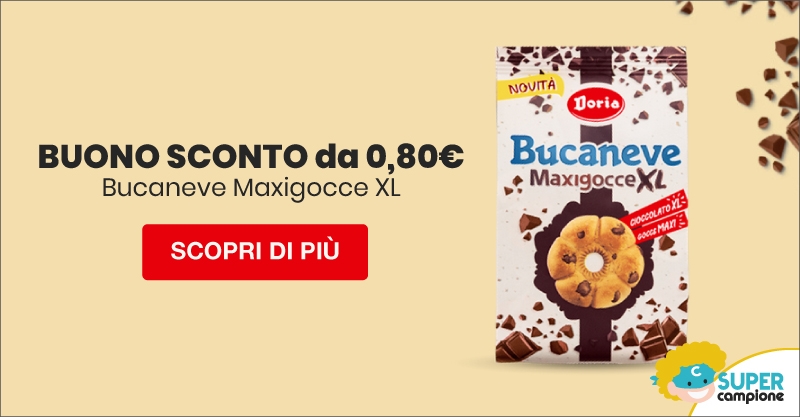 Buono sconto da €0,80 Bucaneve Maxigocce Buono sconto da €0,80 Bucaneve Maxigocce