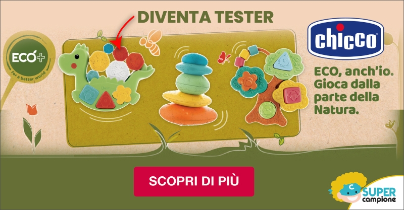 Diventa tester Giocattoli linea ECO+ di Chicco Diventa tester Giocattoli linea ECO+ di Chicco