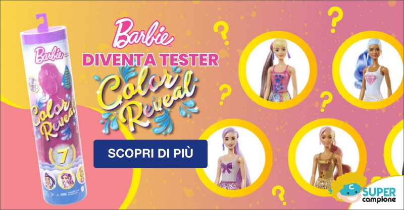 Diventa tester Barbie Color Reveal ™ Shimmer