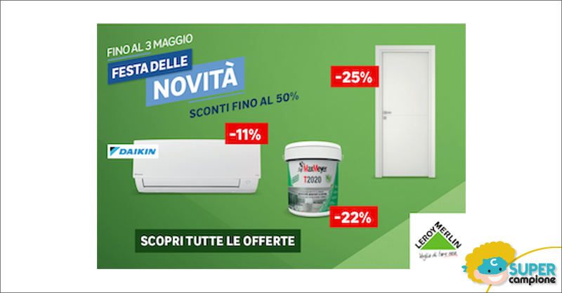 Leroy Merlin: offerte festa delle novità