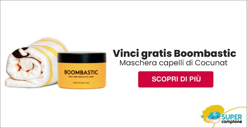 Vinci gratis Cocunat Boombastic maschera capelli Vinci gratis Cocunat Boombastic maschera capelli