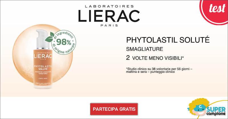 Diventa tester siero smagliature Phytolastil Lierac Diventa tester siero smagliature Phytolastil Lierac