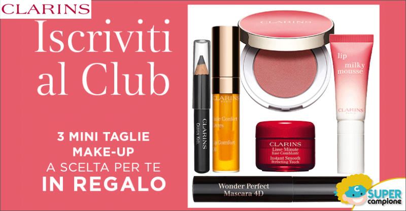 Clarins: ricevi 6 campioni omaggio