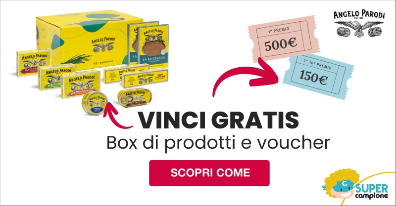 Vinci GRATIS box di prodotti Angelo Parodi e voucher con Simone Rugiati