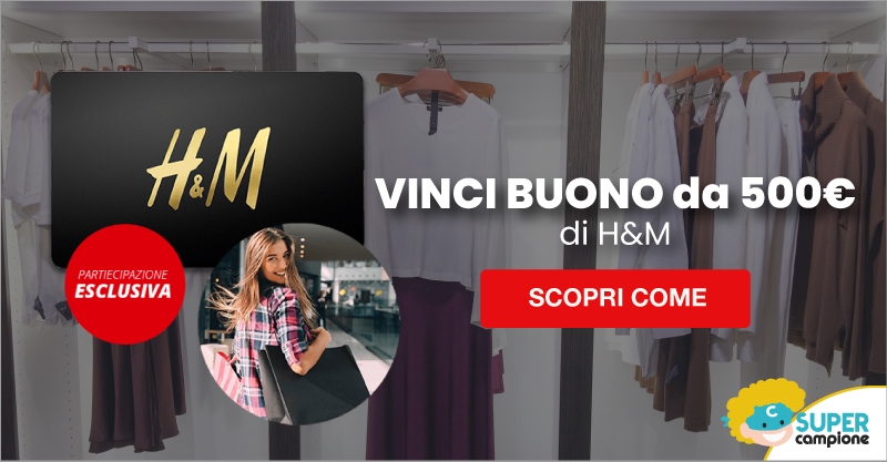 Vinci 500€ di buoni H&M