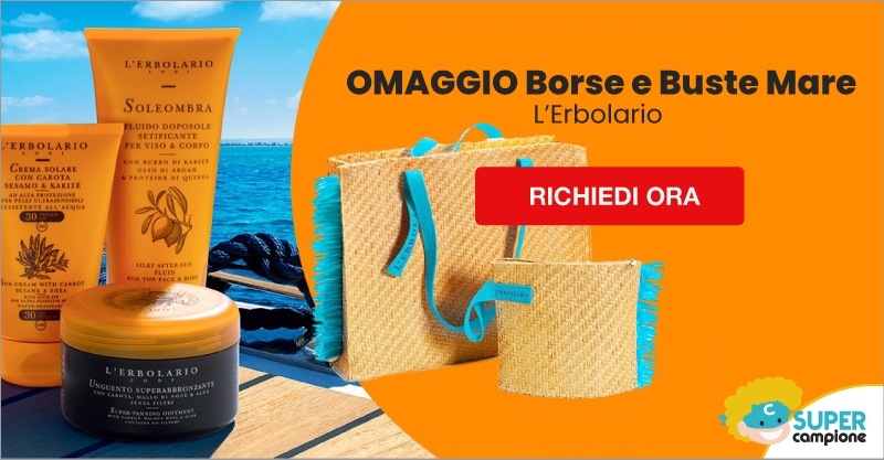 Omaggio Borse e Buste Mare di L'Erbolario Omaggio Borse e Buste Mare di L'Erbolario
