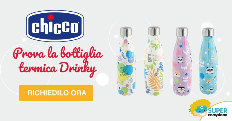 Diventa tester bottiglia termica Drinky di Chicco Diventa tester bottiglia termica Drinky di Chicco