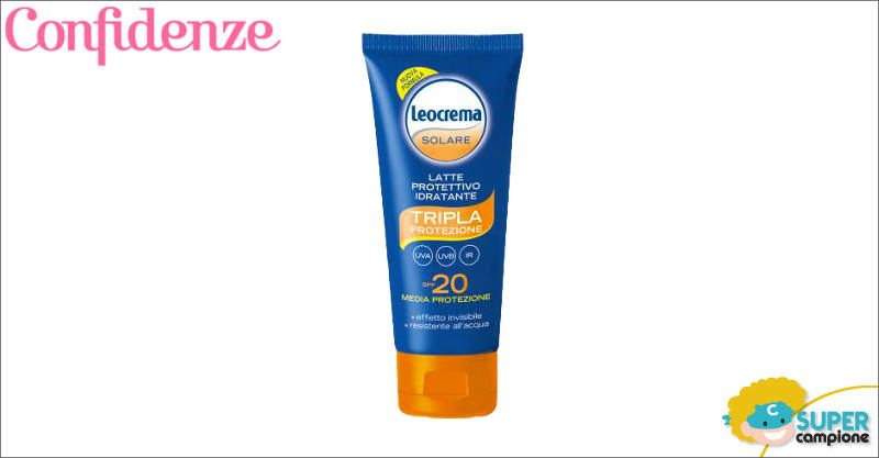 Confidenze: omaggio latte solare Leocrema