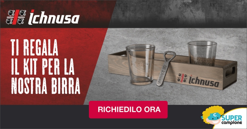 Richiedi il kit per la birra Ichnusa Richiedi il kit per la birra Ichnusa