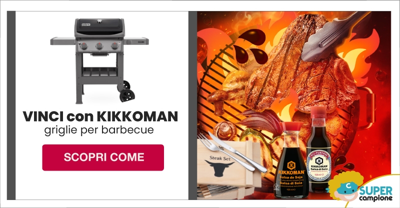 Vinci griglie barbecue e campioni Kikkoman