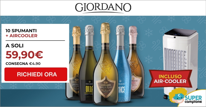 Giordano Vini: 10 spumanti + incluso aircooler