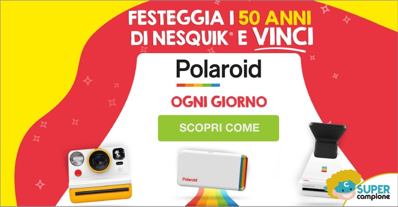 Vinci ogni giorno Polaroid con Nesquik