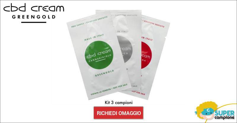 3 campioni omaggio CBD Cream