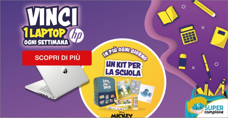 Vinci 1 laptop Hp ogni settimana con Nestlè