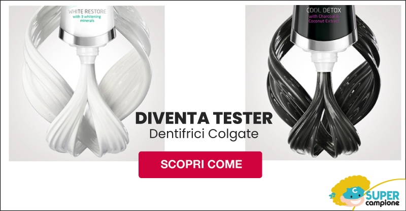 Diventa tester dei dentifrici Colgate con Sampleo Diventa tester dei dentifrici Colgate con Sampleo