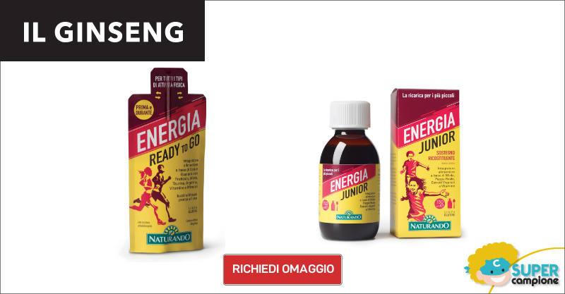 Campioni omaggio integratori Ginseng Campioni omaggio integratori Ginseng