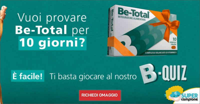 Campioni omaggio Be-Total integratore vitamine Campioni omaggio Be-Total integratore vitamine