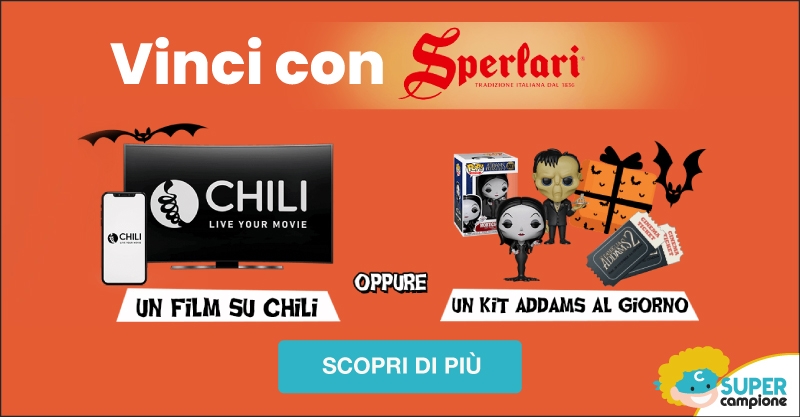 Vinci con Sperlari Kit Biglietti Cinema Addams 