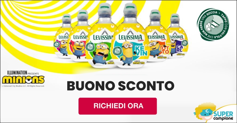 Buono sconto Levissima 0,40€ Minion