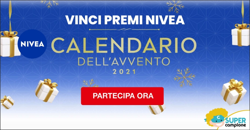 Calendario Avvento Nivea vinci premi ogni giorno