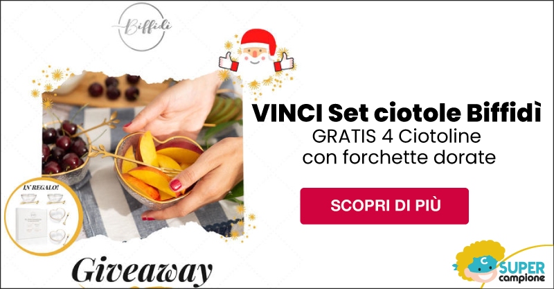Vinci GRATIS set ciotole Biffidì Vinci GRATIS set ciotole Biffidì