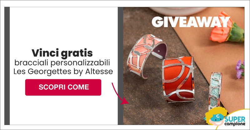 Vinci gratis bracciali personalizzabili Les Georgettes by Altesse Vinci gratis bracciali personalizzabili Les Georgettes by Altesse