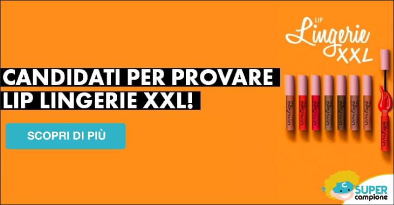 Diventa tester rosetto Lip Lingerie XXL Diventa tester rosetto Lip Lingerie XXL