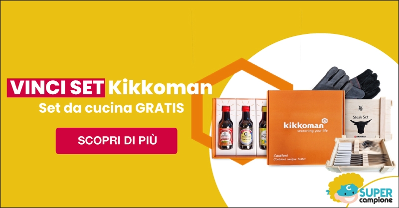 Vinci gratis 30 set da cucina Kikkoman