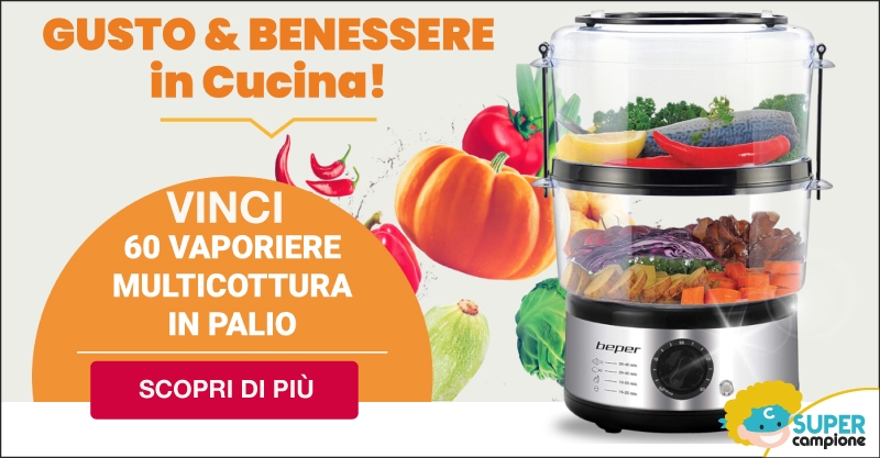 Prova a vincere vaporiera multicottura GRATIS Prova a vincere vaporiera multicottura GRATIS