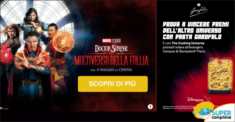 Vinci biglietti cinema per Doctor Strange con Garofalo Vinci biglietti cinema per Doctor Strange con Garofalo