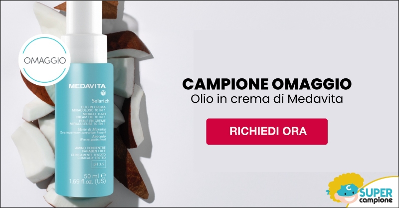 Campione omaggio GRATIS olio in crema di Medavita