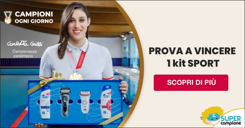 Prova a vincere 1 kit sport di prodotti P&G Prova a vincere 1 kit sport di prodotti P&G