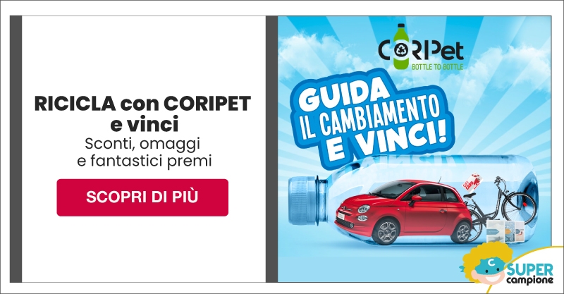 Vinci bici elettriche, Fiat 500 e altri premi con Coripet