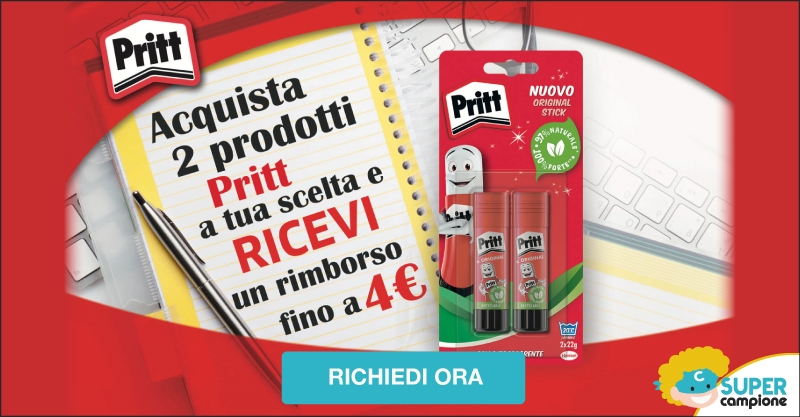 Spendi e Riprendi con Pritt fino a 4€ Spendi e Riprendi con Pritt fino a 4€