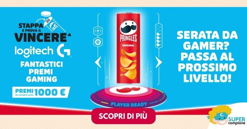 Vinci un set gaming Logitech con Pringles