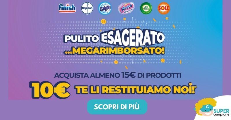 Cashback: Ricevi 10€ di rimborso su grandi marchi Finish, Napisan e tanto altro Cashback: Ricevi 10€ di rimborso su grandi marchi Finish, Napisan e tanto altro
