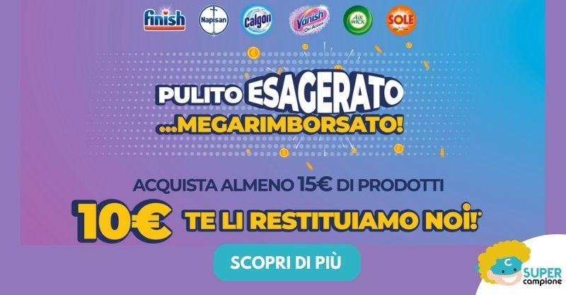 Cashback: Ricevi 10€ di rimborso su grandi marchi Finish, Napisan e tanto altro