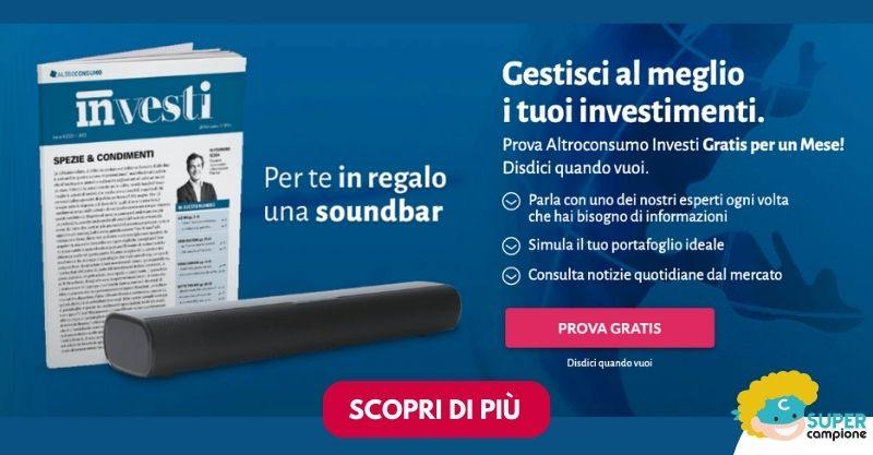 Altroconsumo: ricevi in regalo una soundbar