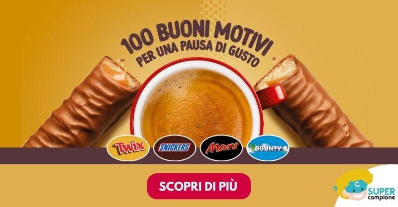 Twix & Coffee 2023: vinci un buono spesa da 100€ Twix & Coffee 2023: vinci un buono spesa da 100€