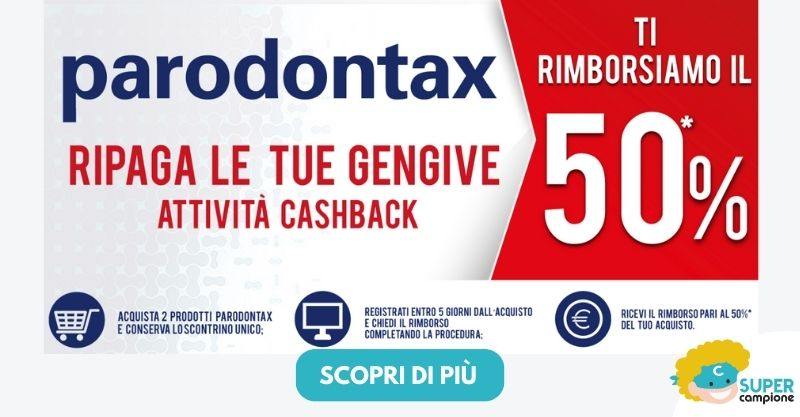 Parodontax: ricevi un rimborso del 50%