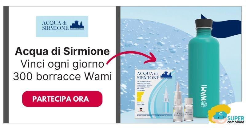 Acqua di Sirmione: vinci ogni giorno 5 borracce Wami Acqua di Sirmione: vinci ogni giorno 5 borracce Wami