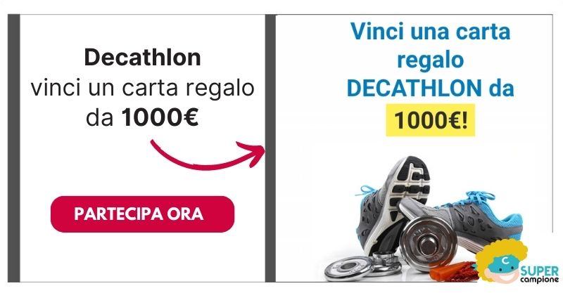 Decathlon: vinci una carta regalo da 1000€