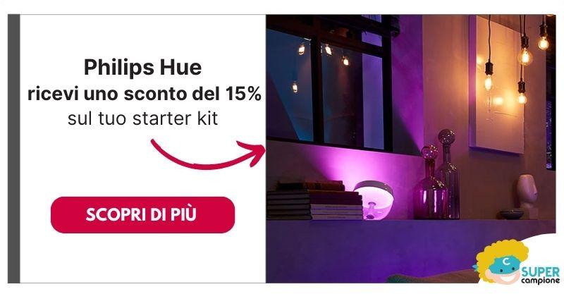 Philips Hue: risparmia il 15% sul tuo starter kit