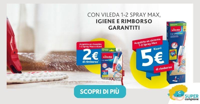 Cashback Vileda: ricevi da 2€ a 5€ di rimborso